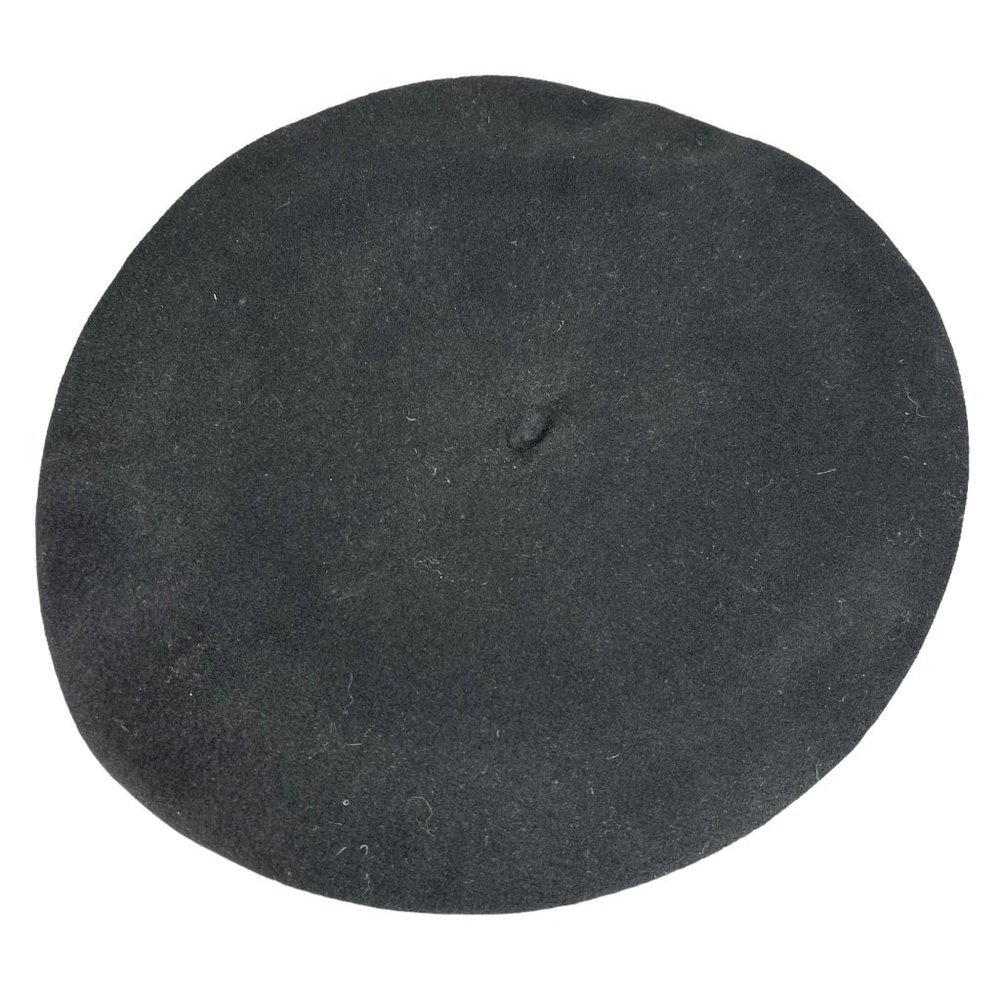Vintage Black Wool Made in Madrid Beret